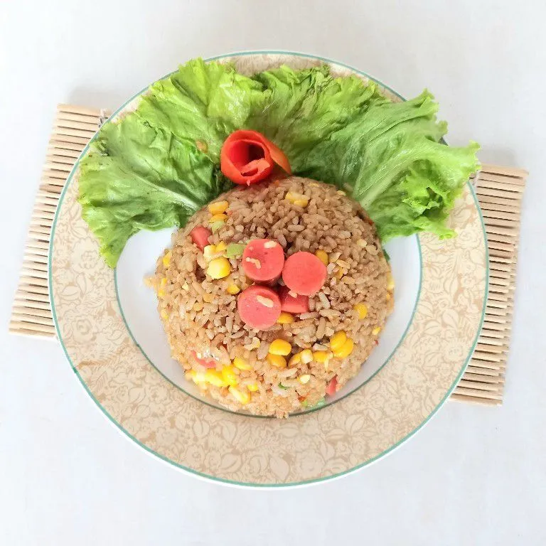 Nasi Goreng Jagung dan Sosis