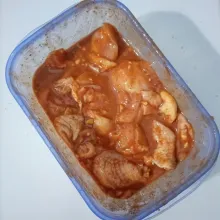 Aduk sampai tercampur rata. Masinasi min 30 menit atau semalaman.