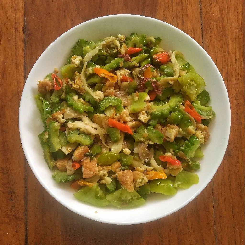 Oseng Pare Bola Bola Tahu