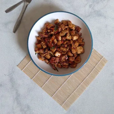 Tumis Tempe Teri Daun Jeruk