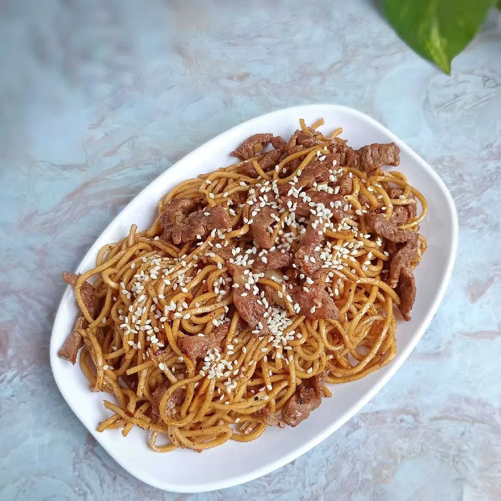 Spaghetti Daging Kecap Teriyaki