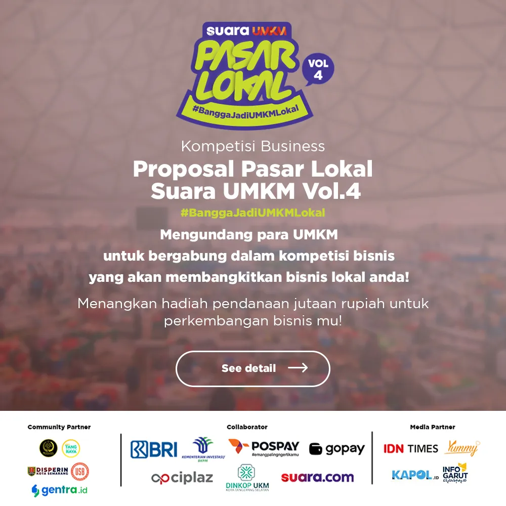 Sahabat UMKM Suara.com, Yuk Ikut Kompetisi Proposal Bisnis!