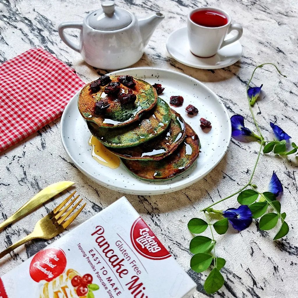 Gluten Free Soft Blue Pea Pancake