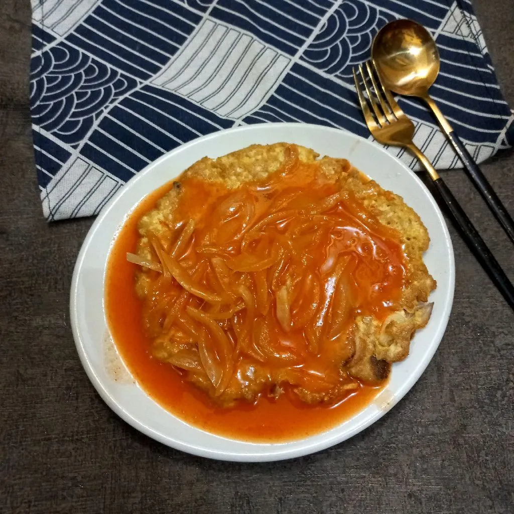 Dadar Tahu Saus Asam Manis