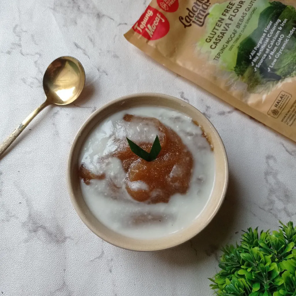 Bubur mocaf gula palem