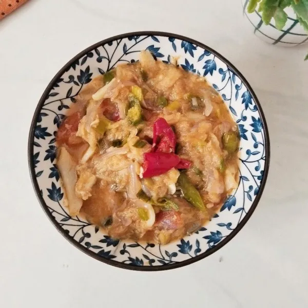 Pindahkan ke mangkuk saji