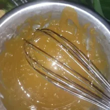 Aduk hingga semua bahan tercampur rata.