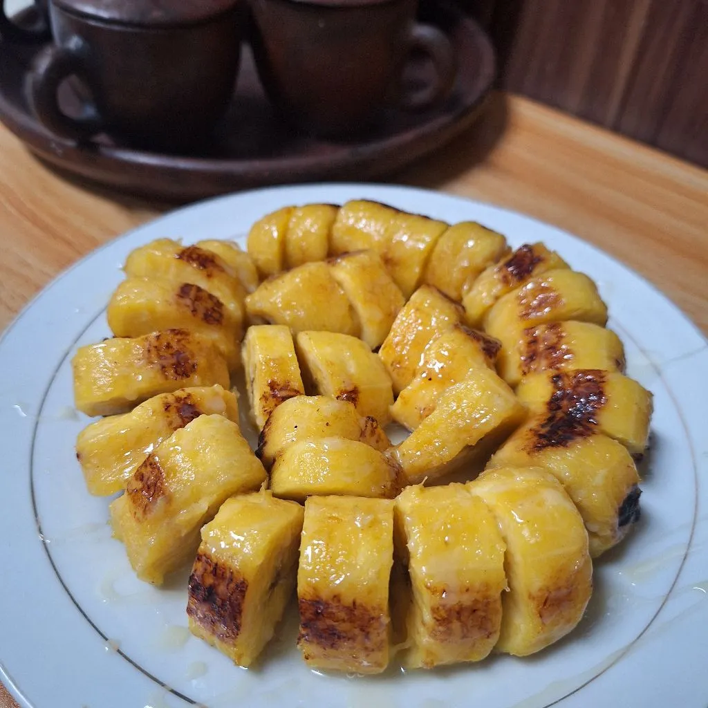 Pisang Bakar Susu