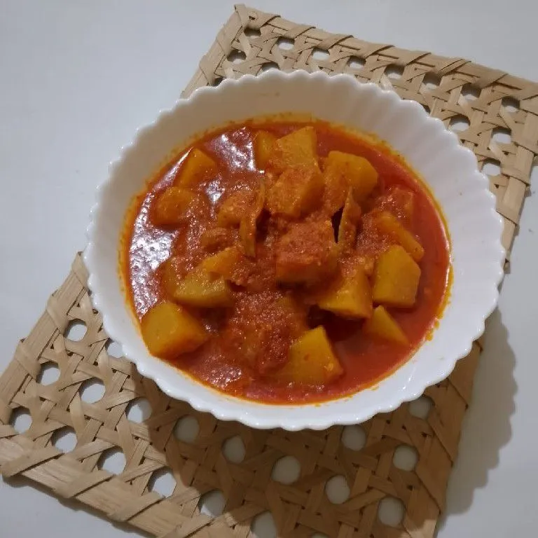 Sayur labu kuning pedas