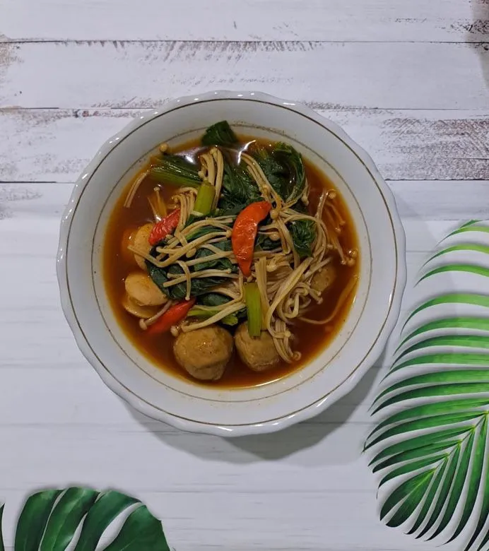 Bakso Enoki Kuah Pedas