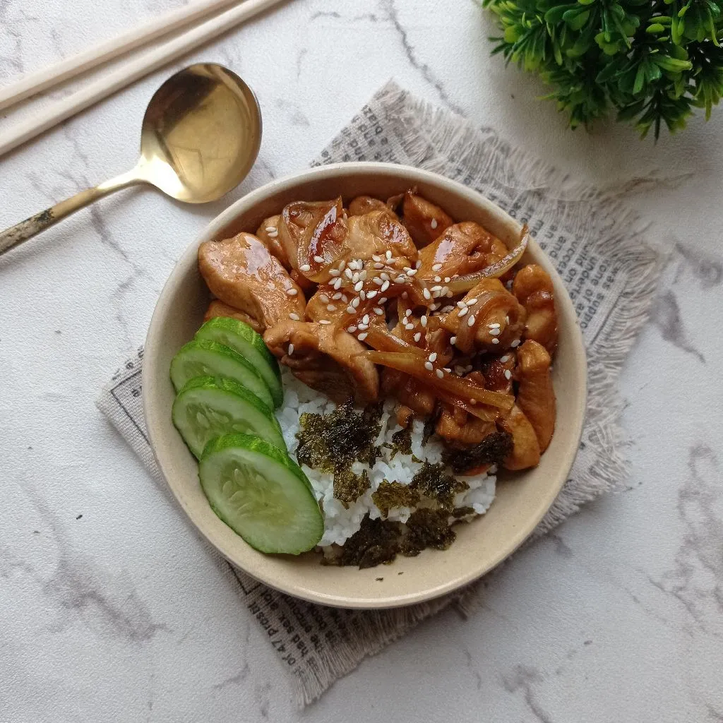 Rice bowl simpel teriyaki