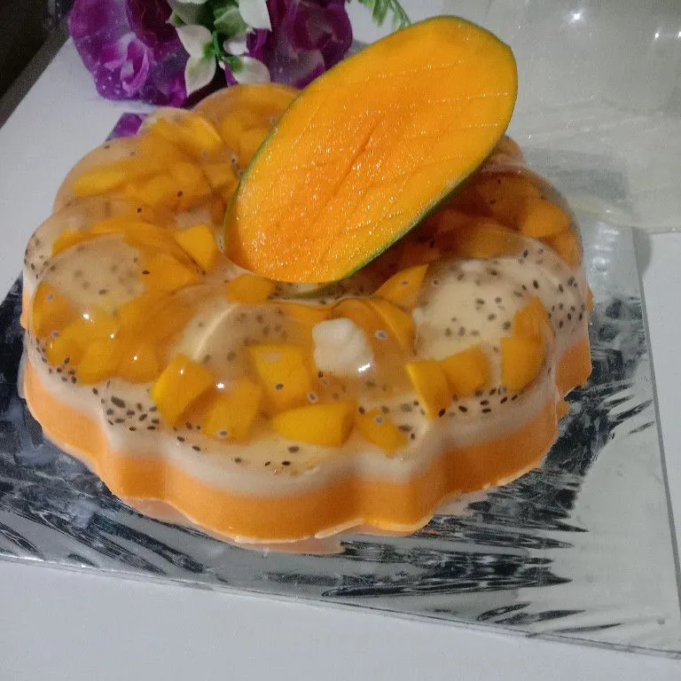 Puding Lapis Mangga