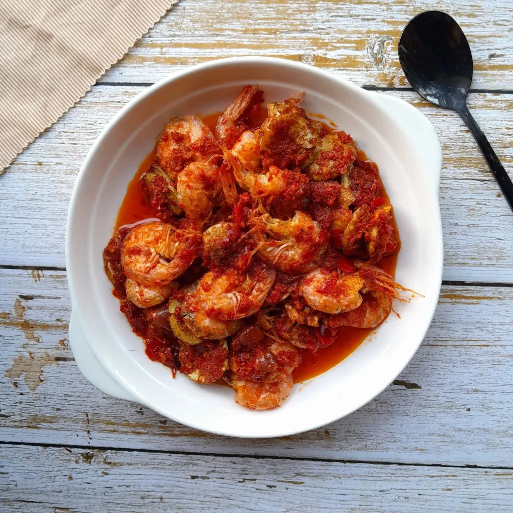 Balado Udang Jengkol