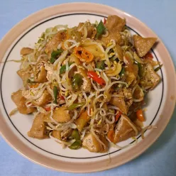Tumis Tahu Tauge Cabai Hijau
