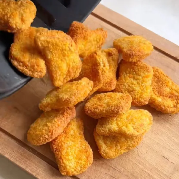 Goreng nugget sampai kuning kecoklatan