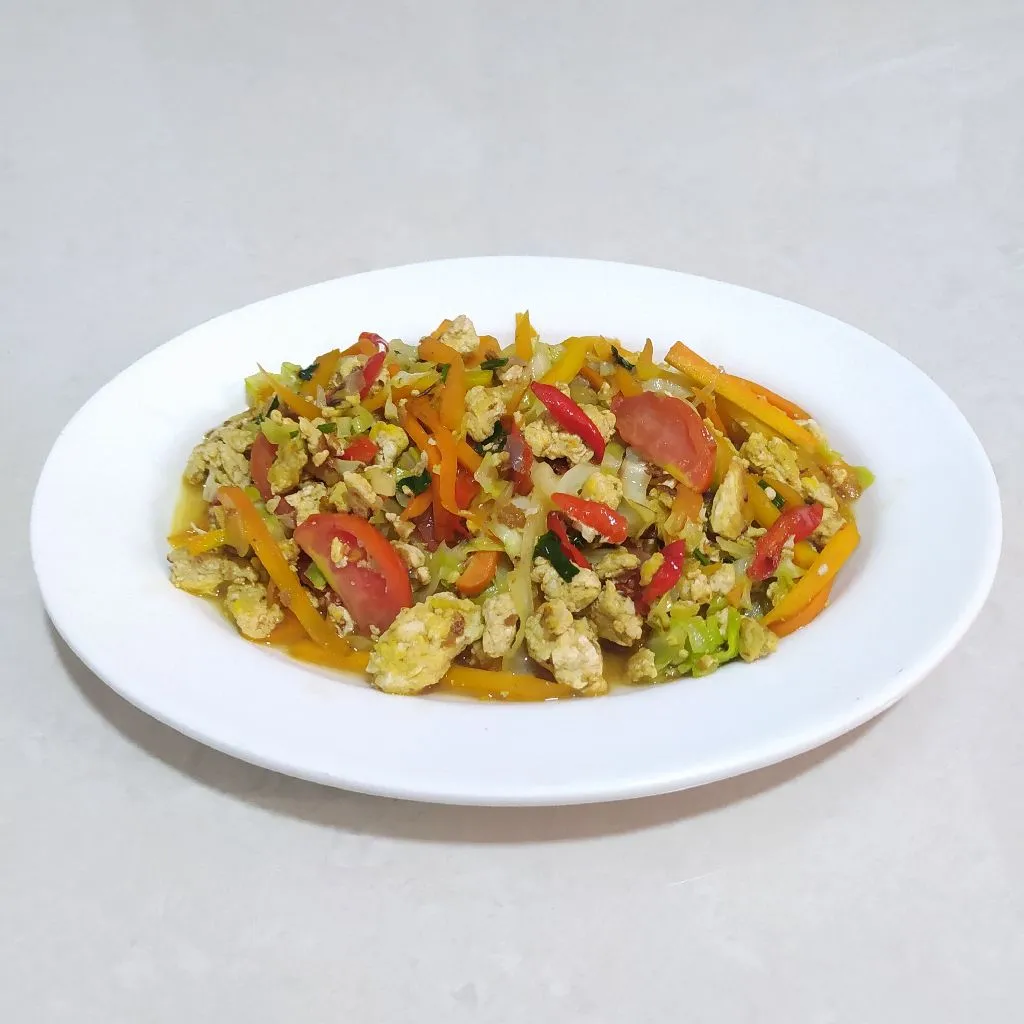 Tumis Wortel Kol Telur