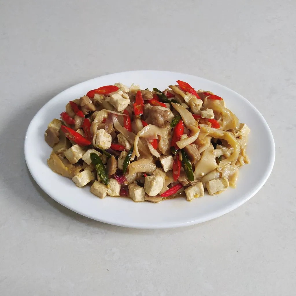 Tumis Jamur Tiram Bakso Tahu