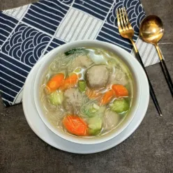 Sayur Oyong Wortel Bakso Soun