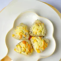 Cheesy Chicken Rice Balls