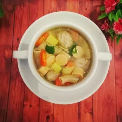 Sop Bakso Sosis Makaroni