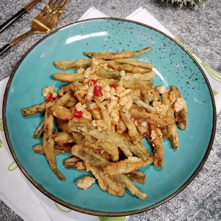 Buncis Saus Telur Asin