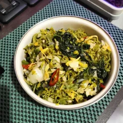 Bunga Pepaya Tumis Kangkung Kol