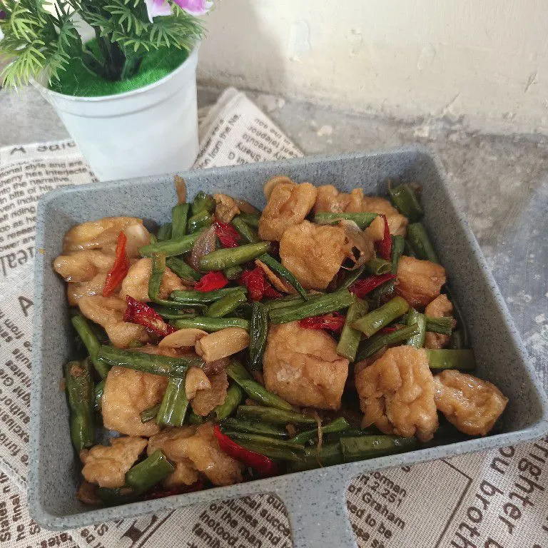 Tumis Tahu Kacang Panjang