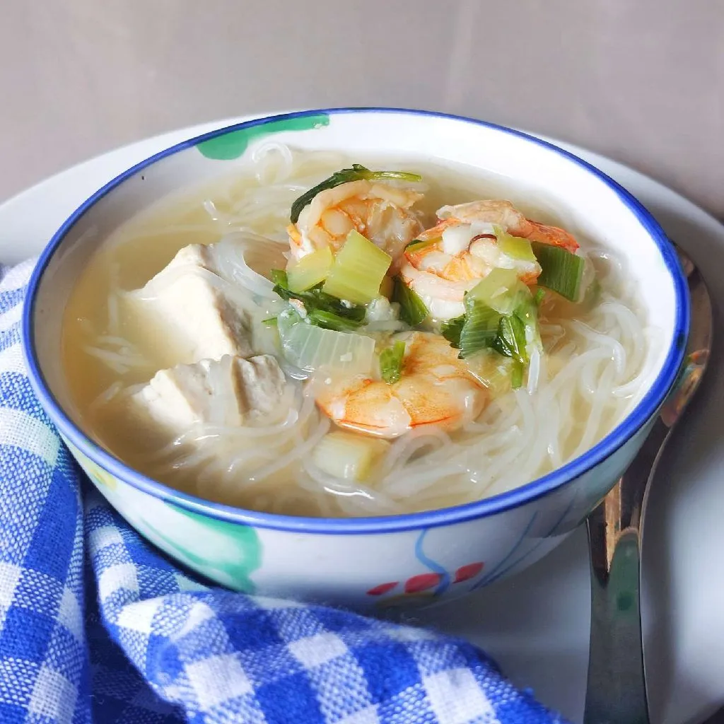 Sop Bening Udang Tahu