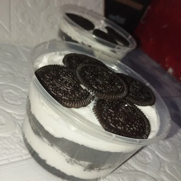 Ulangi sampa oreo dan whipped cream habis