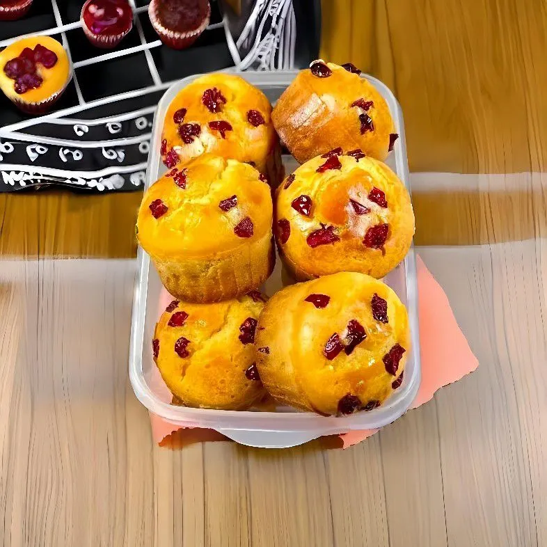 Oat Flour Muffins Cranberries