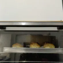Panggang oven suhu 200°C selama 30 menit api atas bawah, atau matang sesuaikan dengan oven masing-masing.
