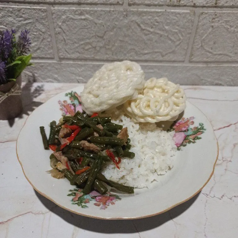 Tumis Kacang Panjang Daging