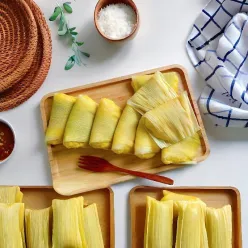 Sweet Soft Corn Steamed Cakes