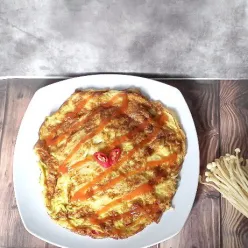 Telur Dadar Jamur Enoki
