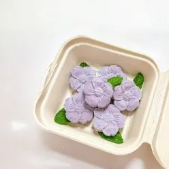 Purple Sweet Potato Blueberry Mochi