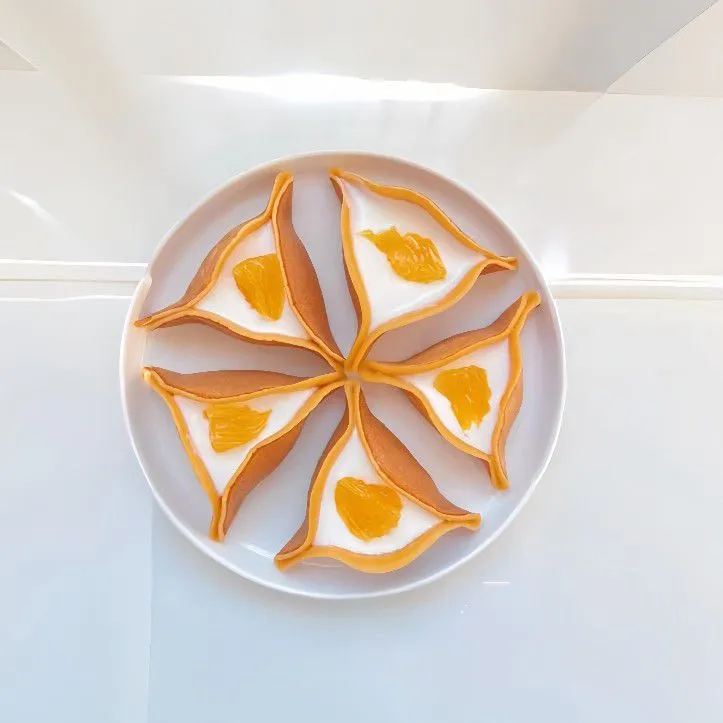 Sweet Citrus Triangle Pancakes