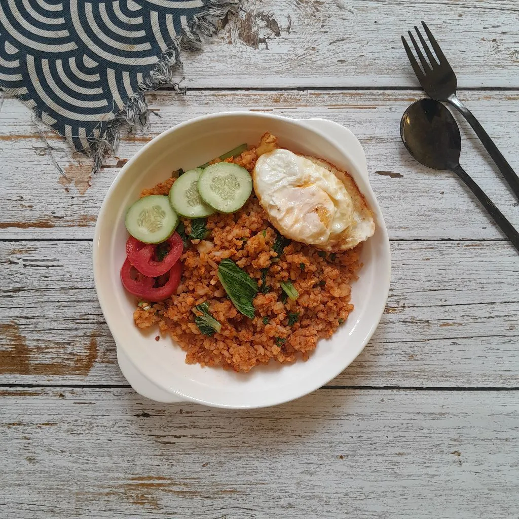 Nasi Goreng Telur Sawi Hijau