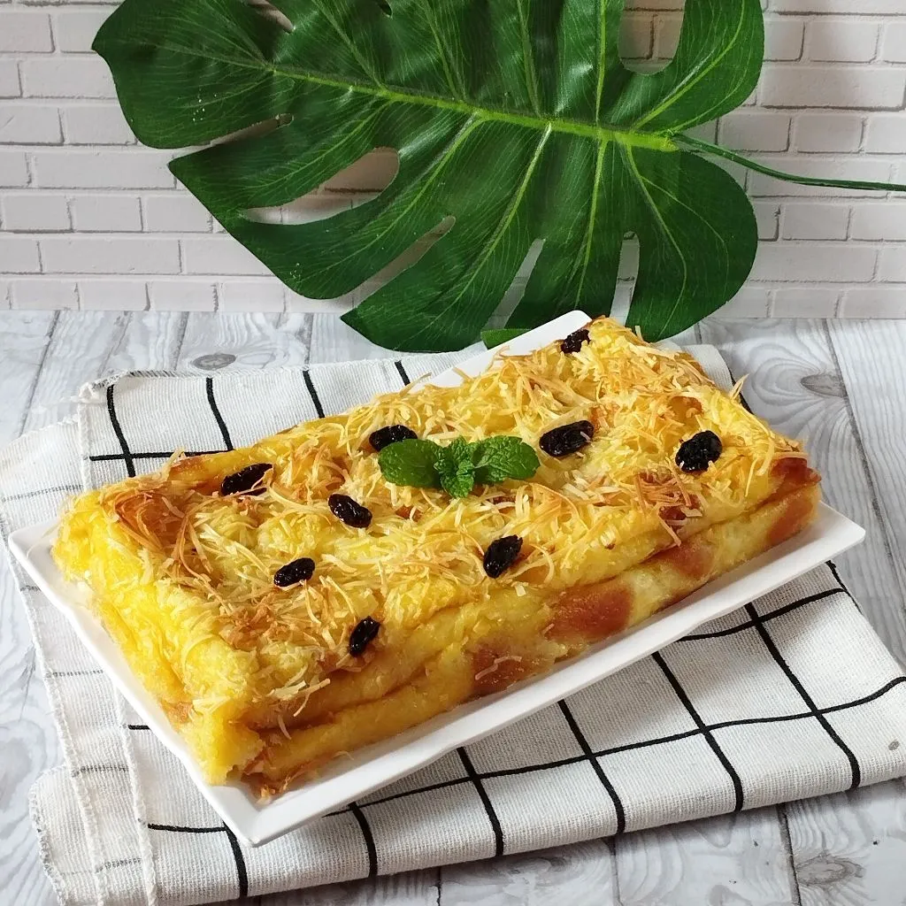 Puding Roti Tawar Panggang