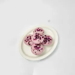 Purple Rice Steamed Cupcakes