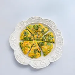 Golden Shrimp Veggie Pancake