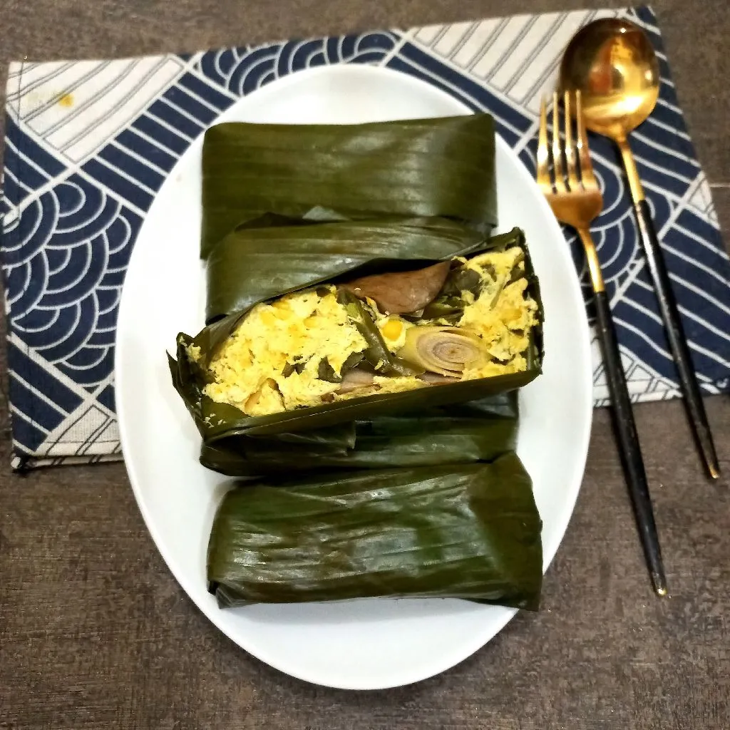 Pepes Tahu Jagung Cabe Hijau