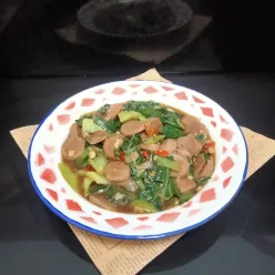 Pakcoy Bakso Tumis