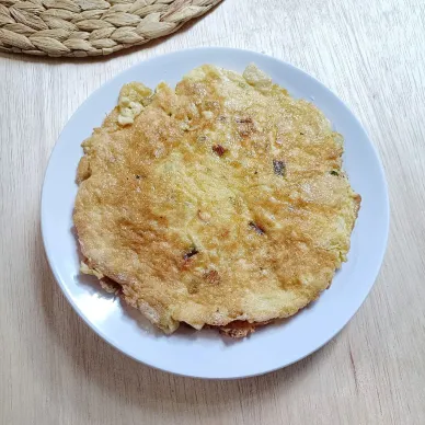 Dadar Telur Tahu Sutra