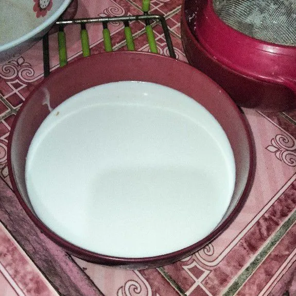 Siapkan santan secukupnya