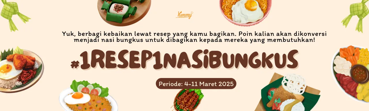 Yuk, Berbagi Kebaikan Di Bulan yang Suci ini Lewat #1Resep1NasiBungkus!