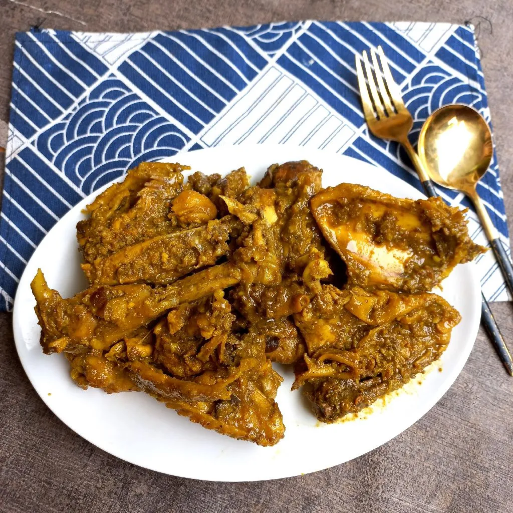 Ungkep Ayam Kampung Asam Manis