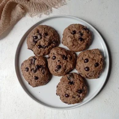 Double choco soft cookies