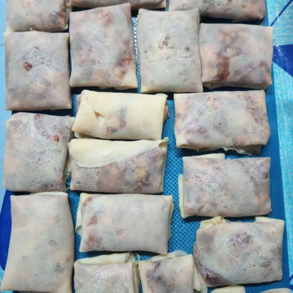Lakukan hingga isian habis.