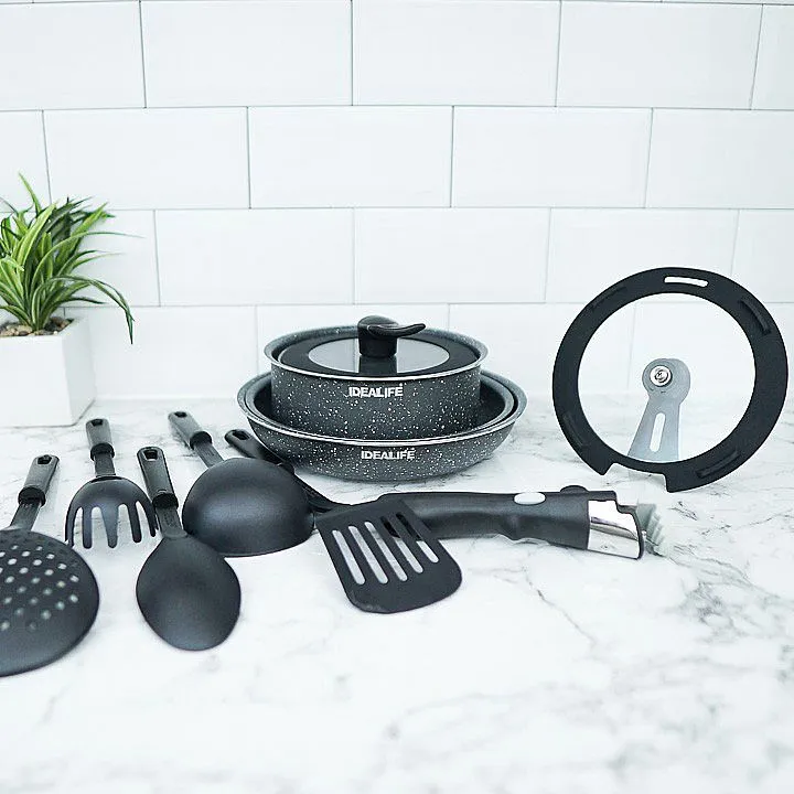 IDEALIFE Granite Cookware Set (Panci Masak Marble Set) IL-22a