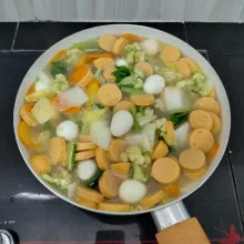 Masak hingga meletup letup,lalu angkat.